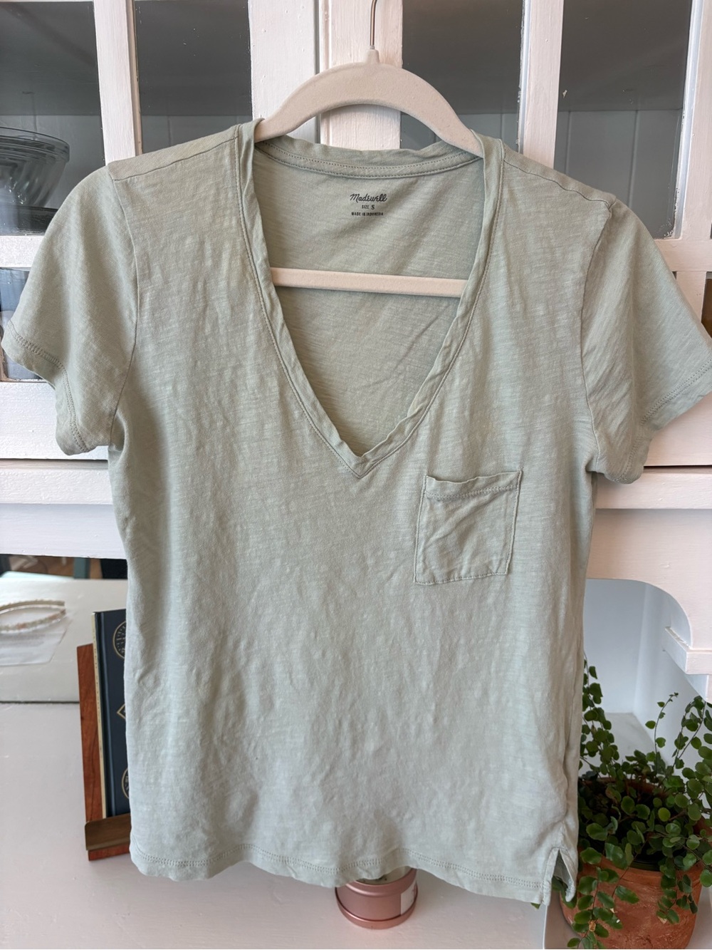 Madewell Light Sage Green Crewneck Tee